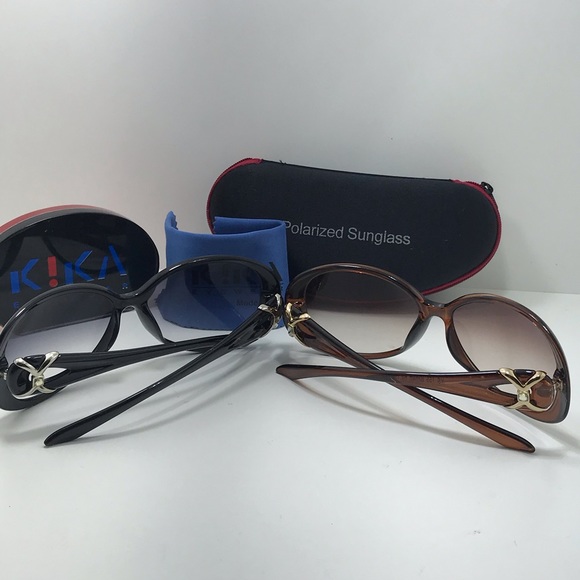 2 for 1 Sale Kika Eyewear Sunglass Black and Brown - Picture 2 of 8